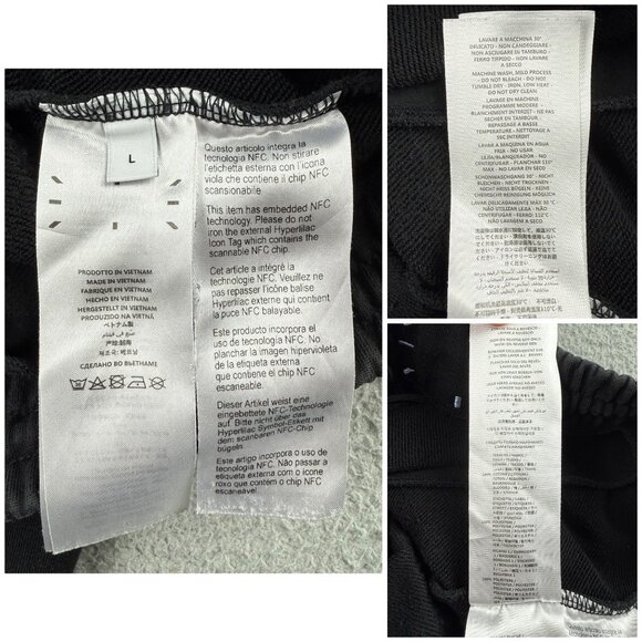 McQ Alexander McQueen Sweatpants Men Large Pant Black Joggers Fleece Heavyweight - Picture 9 of 10